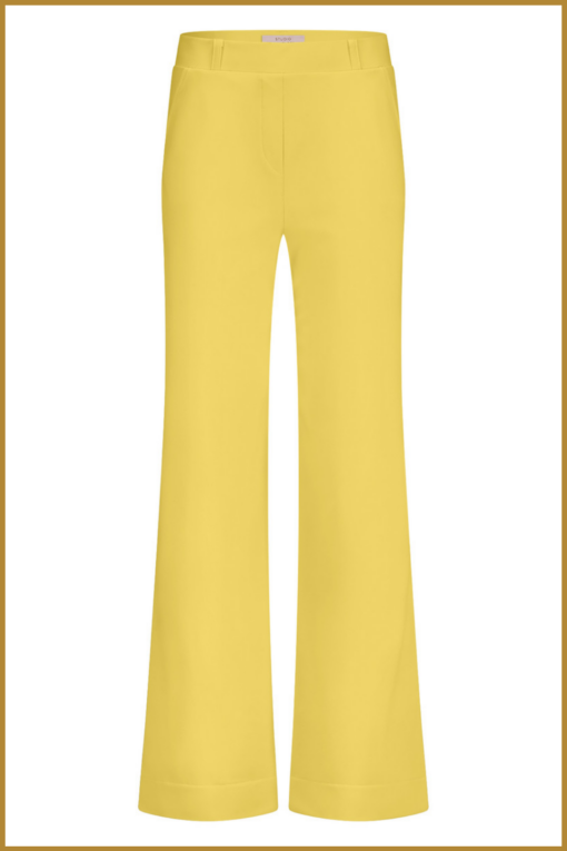 STUDIO ANNELOES-  Lexie bonded trousers geel-STU250046 - Afbeelding 2