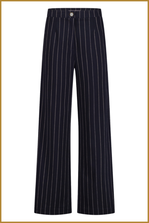 STUDIO ANNELOES - Holly gold pinstripe trousers blauw -STU240329 - Afbeelding 2