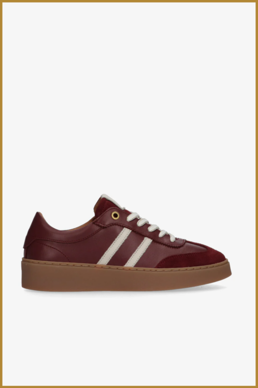 Tangoshoes sneaker Nynke 1n bordeaux – Tangoshoes sneaker in bordeaux