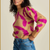 POM - PULLOVER - Feathers Sparkle multi -POM240017