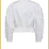 CO COUTURE- SannaCC Ruffle Smock Blouse wit-COC250012