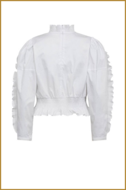 Alternative view of CO COUTURE-  SannaCC Ruffle Smock Blouse wit-COC250012