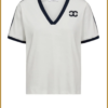 CO COUTURE TSHIRT EDGECC blauw V‑hals relaxed
