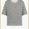 NUKUS - Octavia Top Lurex silver - NUK240015