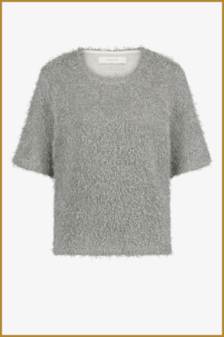 Alternative view of NUKUS - Octavia Top Lurex silver - NUK240015