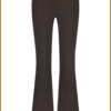 STUDIO ANNELOES- Flair bonded trousers espresso-STU250062
