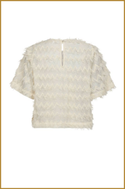 Alternative view of CO COUTURE-   TriangleCC SS Blouse offwhite-COC250011