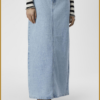 OBJECT -OBJELLEN MW LONG DENIM SKIRT NOOS-light blue denim -OBJ240068