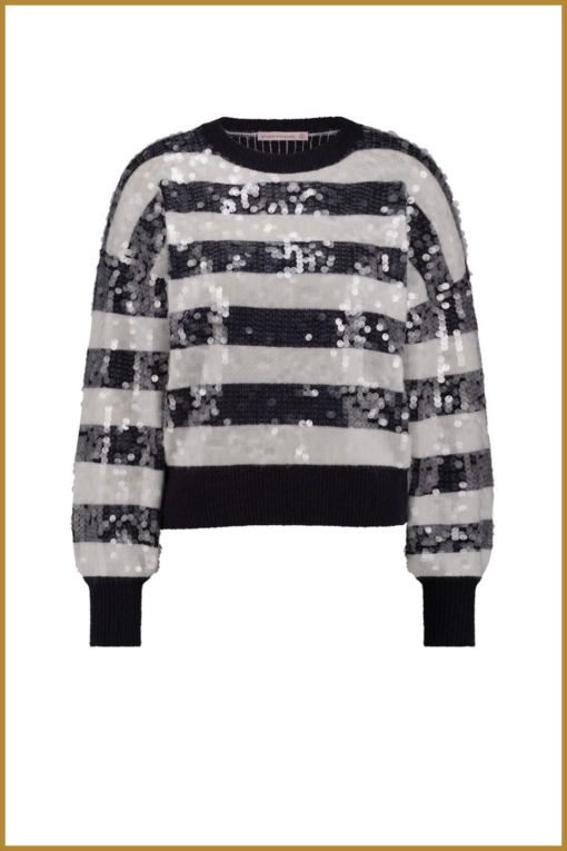 STUDIO ANNELOES-Lilly sequins pullover blauw-STU240335 - Afbeelding 2
