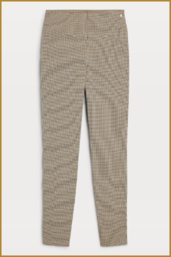 Alternative view of JOSH V mieke-mocha brown check-JOV240030