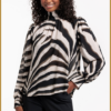 STUDIO ANNELOES -Izza zebra crepe top orgineel -STU240322