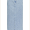 OBJECT -OBJELLEN MW LONG DENIM SKIRT NOOS-light blue denim -OBJ240068