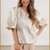 Nukus-mirthe top shiny gold-NUK250103