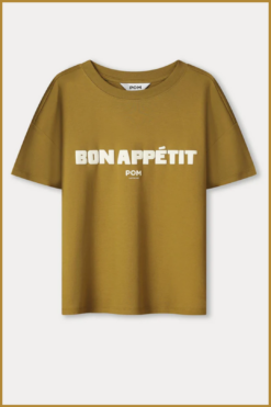 Alternative view of POM- TSHIRT - Bon Appétit bruin-POM250076