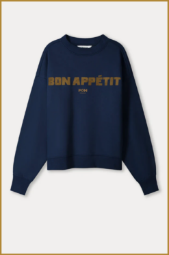 Alternative view of POM-  SWEATER - Bon Appétit blue-POM250081