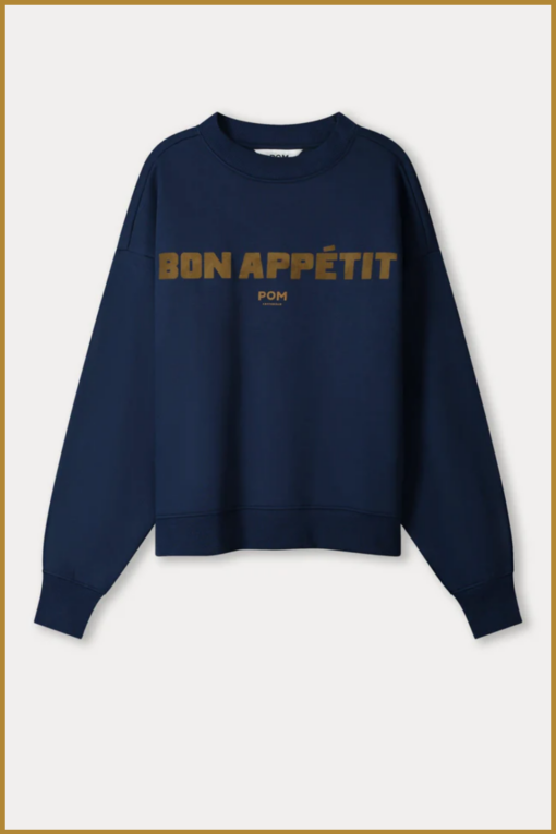 POM-  SWEATER - Bon Appétit blue-POM250081 - Afbeelding 2