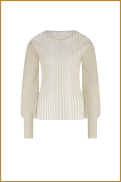 Alternative view of Nukus-Mulberry pullover lurex off white-NUK250114