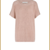 Nukus-Merla top lurex Dusty pink-NUK250107