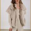 Nukus-Loua gilet sand-NUK250117