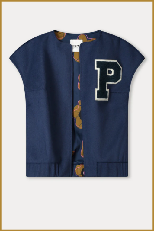 POM-GILET - Baseball Nightfall Blue -POM250082 - Afbeelding 2
