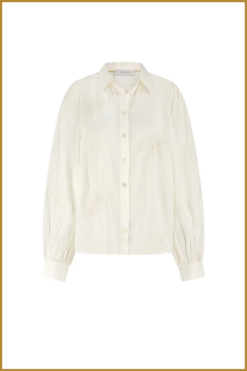Alternative view of Nukus-Milanova blouse pearl off white-NUK250109