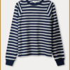 POM- TOP - Striped Blue White-POM250078