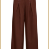 CO COUTURE- LunaCC Eyelet Wide LL Pant wine-COC250015