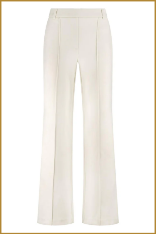 Nukus-Jill pants scuba off white-NUK250151 - Afbeelding 2
