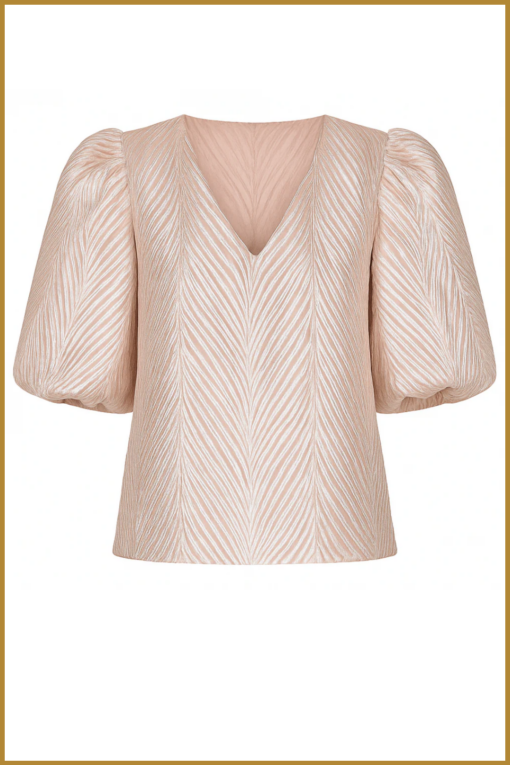 Nukus-mirthe top shiny gold-NUK250103 - Afbeelding 2