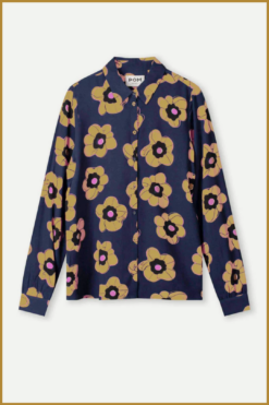 Alternative view of POM-  BLOUSE - Mila Fleurs Parfaites blue-POM250079