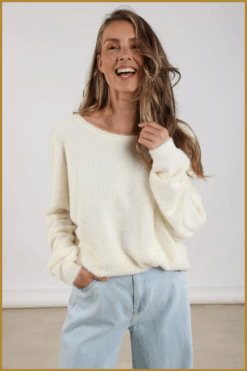 Alternative view of Nukus-Mathilde pullover soft off white-NUK250142