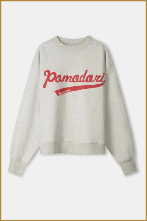 POM-  SWEATER - Pomodori Grey (SP9309)-POM250092 - Afbeelding 2