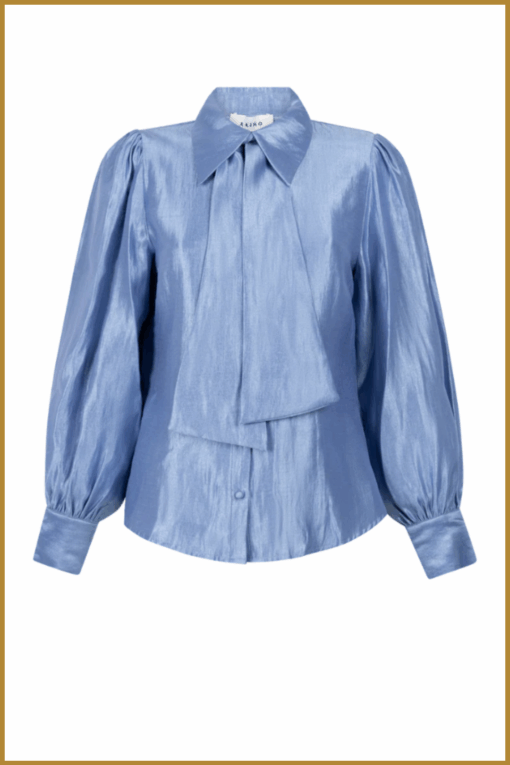 AAIKO-  VERONNE TIE SHIMM RAYblauw-AAI250056 - Afbeelding 2