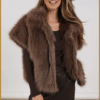 Nukus gilet Loua gilet faux-fur fango