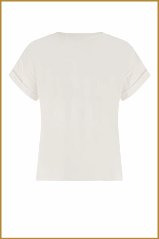 Nukus-Lou shirt off white antracite-NUK250144 - Afbeelding 2