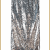 POM- SKIRT - Sequins Silver grijs-POM250087