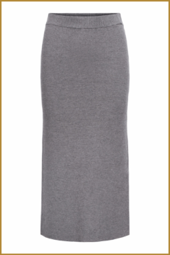 Alternative view of OBJECT- OBJREYNARD HW KNIT SKIRT grey-OBJ250049