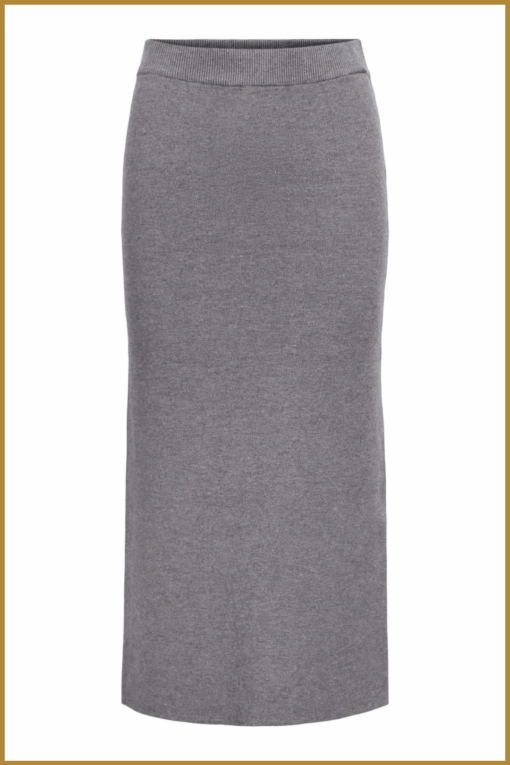 OBJECT- OBJREYNARD HW KNIT SKIRT grey-OBJ250049 - Afbeelding 2