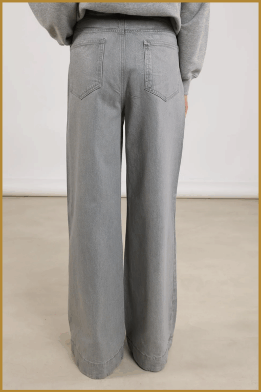Nukus-Abby pants denim grey denim-NUK250148 - Afbeelding 2