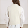 Nukus-Intarsia spencer off white-NUK250146