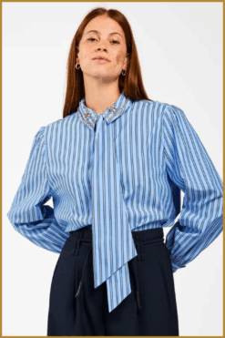 Aaiko Blouse Fenne Blauw