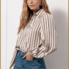 Studio Anneloes Blouse Lina stripe Bruin