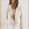 Nukus Sienna jacket wit – gewatteerde damesjas met capuchon