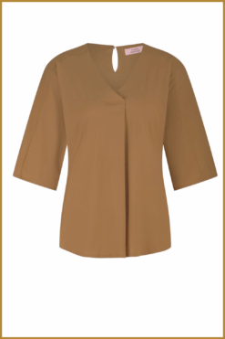 Alternative view of STUDIO ANNELOES- Marly top caramel-STU250073
