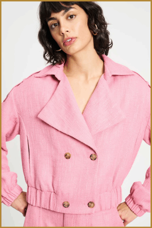 POM-  JACKET - Bouclé Sweet Pink (SP9324-POM250097