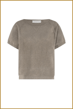 Alternative view of NUKUS- Anita top lurex bruin-NUK250168