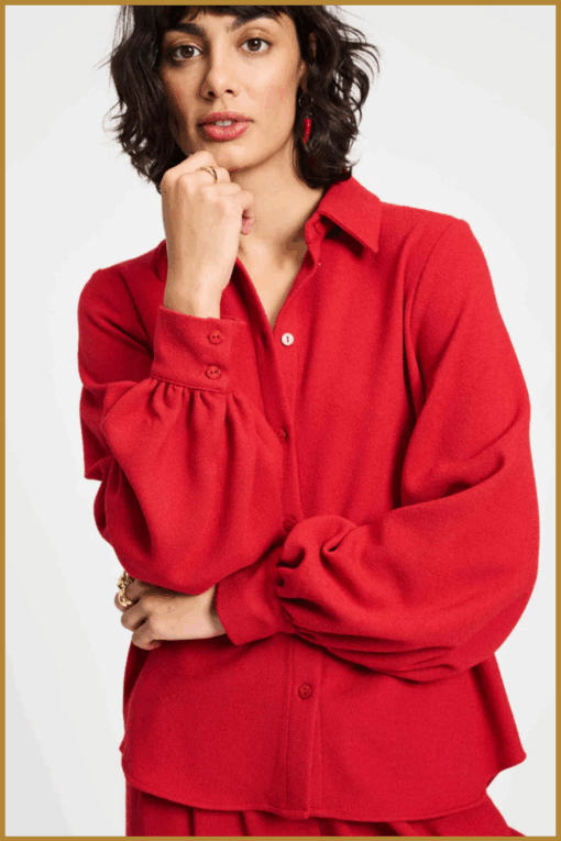 POM- Blouse chili red-POM250103