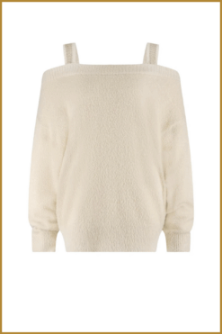 Alternative view of Nukus-Praag pullover lurex sand-NUK250127