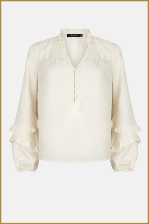 YDENS-blouse jacky ecru-YDE250044 - Afbeelding 2