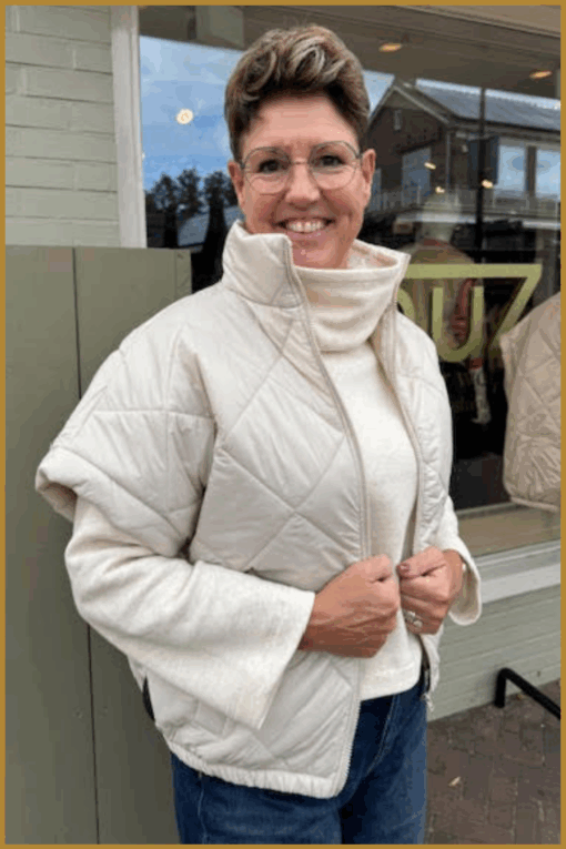 INUZ-Bodywarmer Tia beige-INU250222